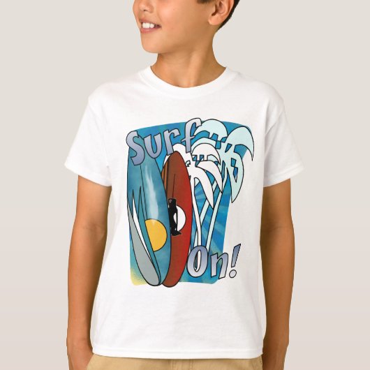 子供のTシャツの波 Tシャツ (正面)