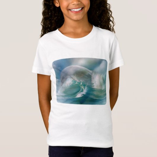 子供のTシャツの海にイルカ Tシャツ (正面)