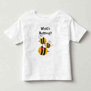 子供のTシャツは昆虫をぶんぶんうなっている蜂をブンブンいう音 トドラーTシャツ