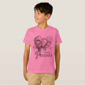 子供のTシャツを(カスタマイズ可能な)踊る愛 Tシャツ (正面フル)