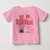 子供のTシャツ、彼は私にとって大きな計画を持っている ベビーTシャツ (正面)