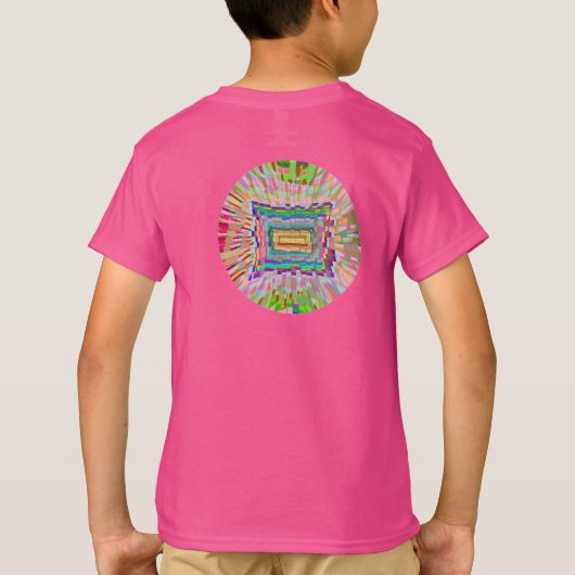 子供のTシャツDIYは文字のイメージの変更色のおもしろいを加えます Tシャツ (裏面)