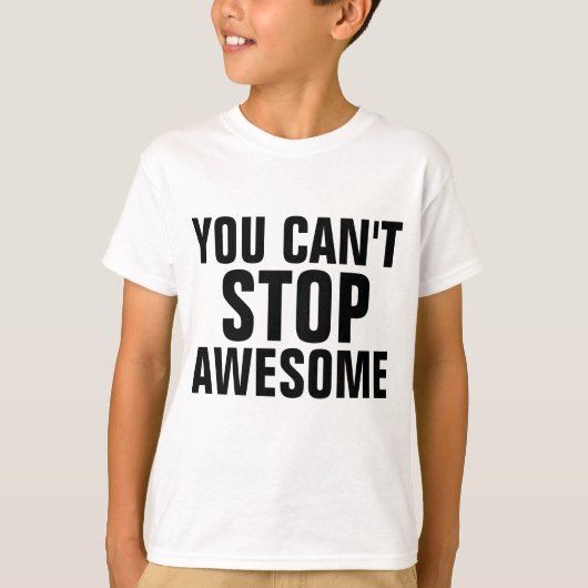子供のTストップシャツはおもしろいできない Tシャツ (正面)