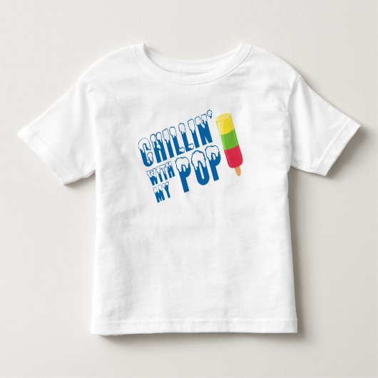 子供のTポップ・アートのシャツとチリン トドラーTシャツ (正面)