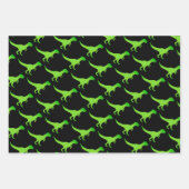 子供のtレックス恐竜のパターンのラッピング紙シート ラッピングペーパーシート (正面)