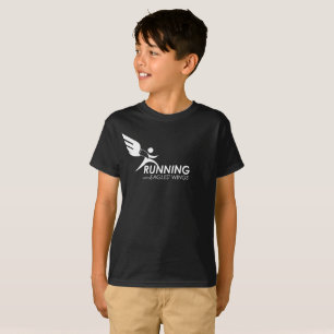 子供のTaglessのTシャツ: イーグルスの翼によって走ること Tシャツ