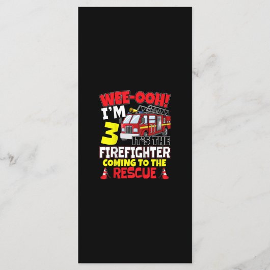 子供はウィーー！Im 3消防士の消防車ギフト メニュー (正面)