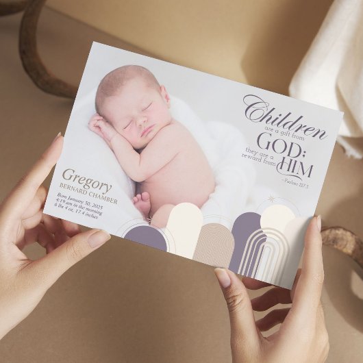 子供はギフト誕生発表カードである 案内状