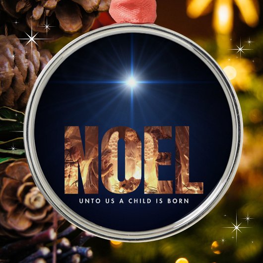 子供はクリスマスだ生まれよ メタルオーナメント