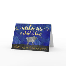 子供はクリスマス生まれカードだ