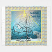 子供はマガーに生まれ入ったイエス フリースブランケット (正面(横))