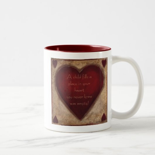 子供はマグを満たします ツートーンマグカップ (右)