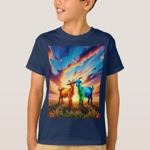 子供はヤギを愛する – ビッグキッズも！ Tシャツ