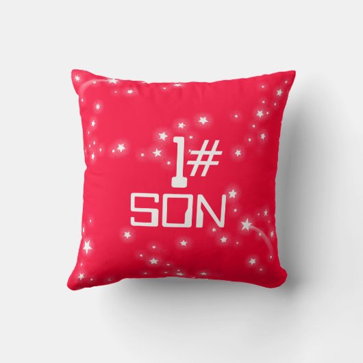 子供はロケットの宇宙探検家海軍赤の枕を示します クッション (裏面)