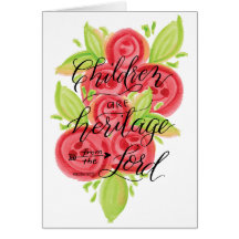 子供は主からの伝統です