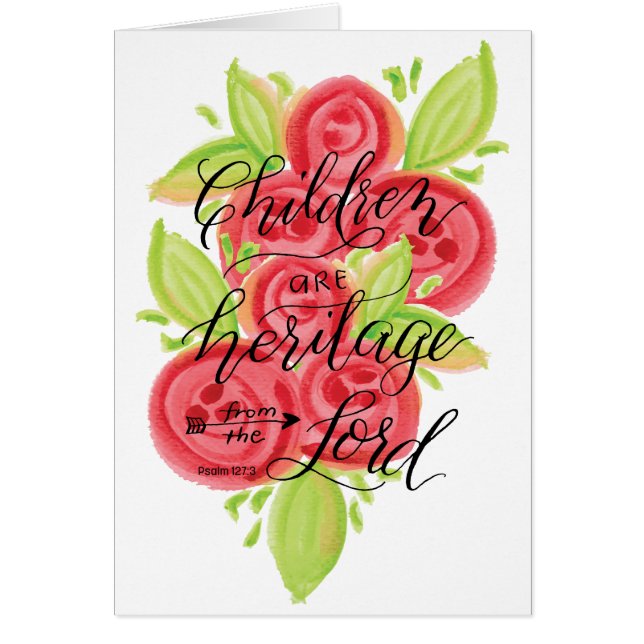 子供は主からの伝統です (正面)