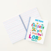 「子供は主からの贈り物だ」ノート ノートブック (内部)