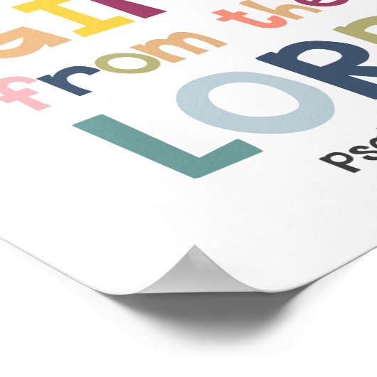 子供は主クリスチャンのポスターからの贈り物である ポスター (角)