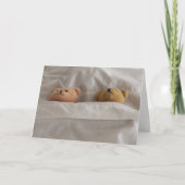 子供は健康なテディー・ベアの挨拶状をすぐに得ます カード (正面)