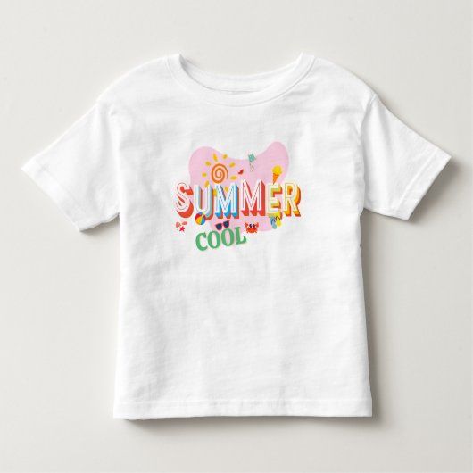 子供は夏にかわいい トドラーTシャツ (正面)