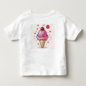 子供は夏にかわいい トドラーTシャツ (裏面)