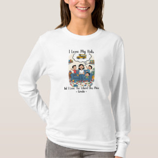 子供は大好きだけどスクールバスの方がもっと好き Tシャツ