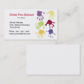 子供は幼稚園の名刺を渡します 名刺 (正面/裏面)