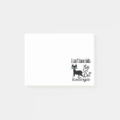 子供は産めない 猫がアレルギーなの ポストイット (正面)