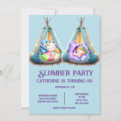 子供は眠りパジャマテペパーティー 招待状 (正面)