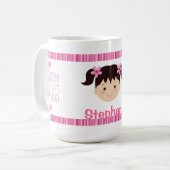 子供は神からのギフトです-女の子のために襲って下さい コーヒーマグカップ (正面左)