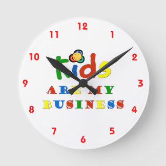 子供は私の仕事だ ラウンド壁時計
