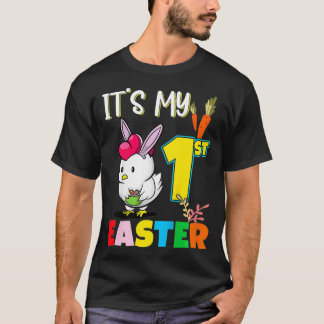 子供は私の最初のイースター誕生日ベビーイースターおもしろい Tシャツ