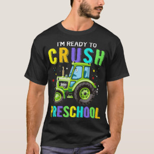 子供は私はプリスクールのドライブのトラクターBaを粉砕する準備ができている Tシャツ