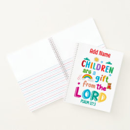 「子供は贈り物だ」と書スケッチ ノートブック
