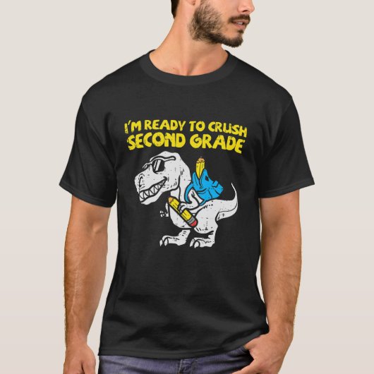 子供はImクラッシュ準備ができて2年生2NdトレックスDino Tシャツ (正面)