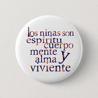 子供はSpiritBodyMindHeartSoul Espである 缶バッジ