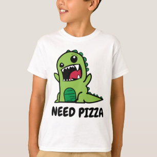 子供へおもしろいなピザワイシャツ Tシャツ
