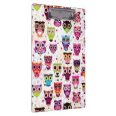 子供へかわいいフクロウの背景パターン クリップボード (右)