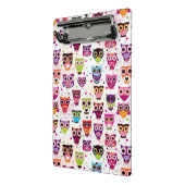 子供へかわいいフクロウの背景パターン ミニクリップボード (アングル2)