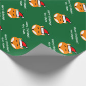 子供へかわいいメリークリスマスの孤の包装紙 ラッピングペーパー (角)