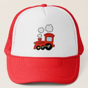 子供へかわいく赤いおもちゃのchooのchooの列車のトラック運転手の帽子 キャップ