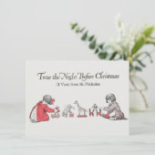 子供へのクリスマス感謝カード サンキューカード (スタンド正面)