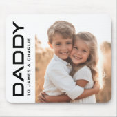 子供へのパパはフォトファーザーの日を名前 マウスパッド (正面)