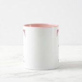 子供へのプレゼントに最適！ オーダーメイド ネーム ローズ フラワーモノグラム マグカップ ギフト (中央)