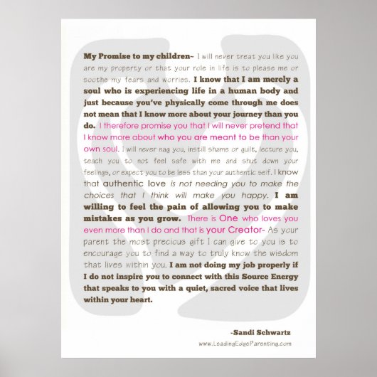 子供への約束 ポスター (正面)