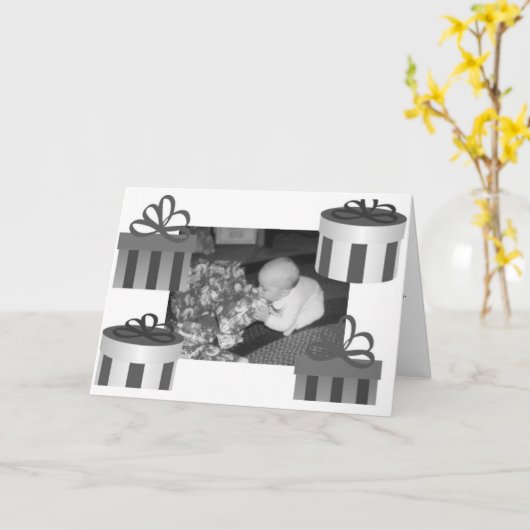 子供への親 カード (黄色い花)