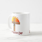 子供へカトリック教の確認日 コーヒーマグカップ (正面左)