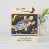 子供へカメの誕生会 招待状 (スタンド正面)