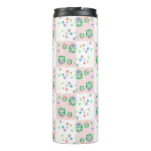 子供へカラフルなフクロウパターン タンブラー (裏面)