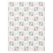 子供へカラフルなフクロウパターン テーブルクロス (正面)